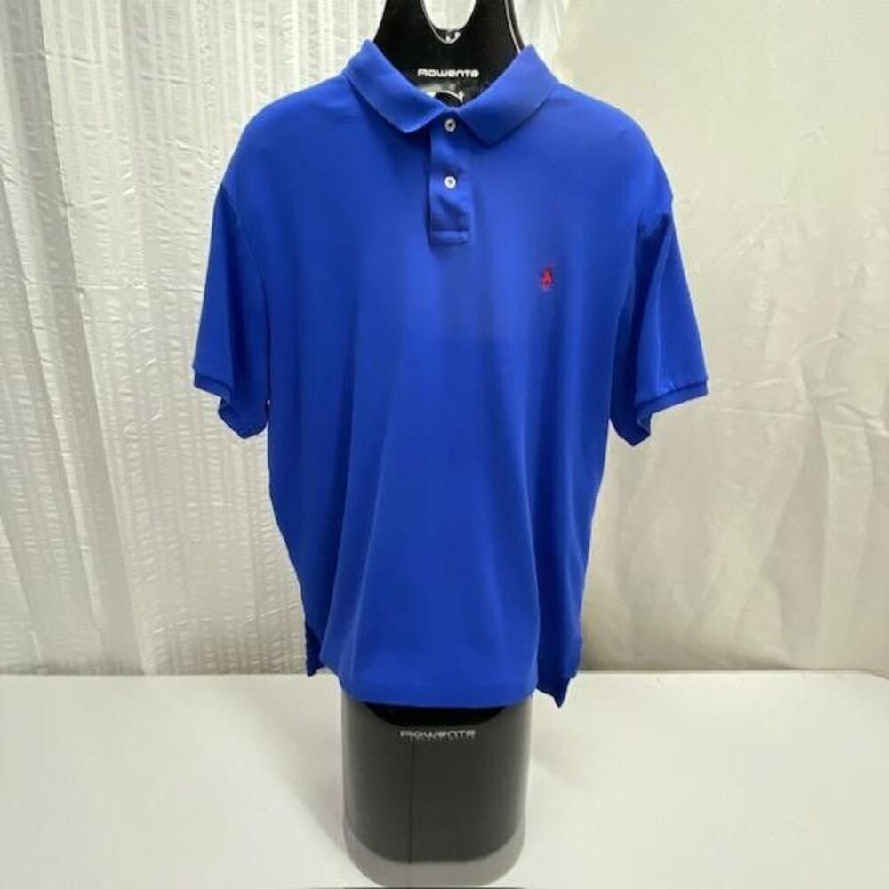 Polo Ralph Lauren Polo Mens XL Custom Fit Royal Blue Red Pony 100% Cotton